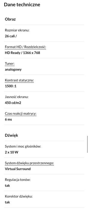 Sharp LCD LC-26D44E-BK