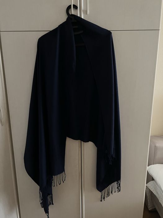 Шарф палантин синий