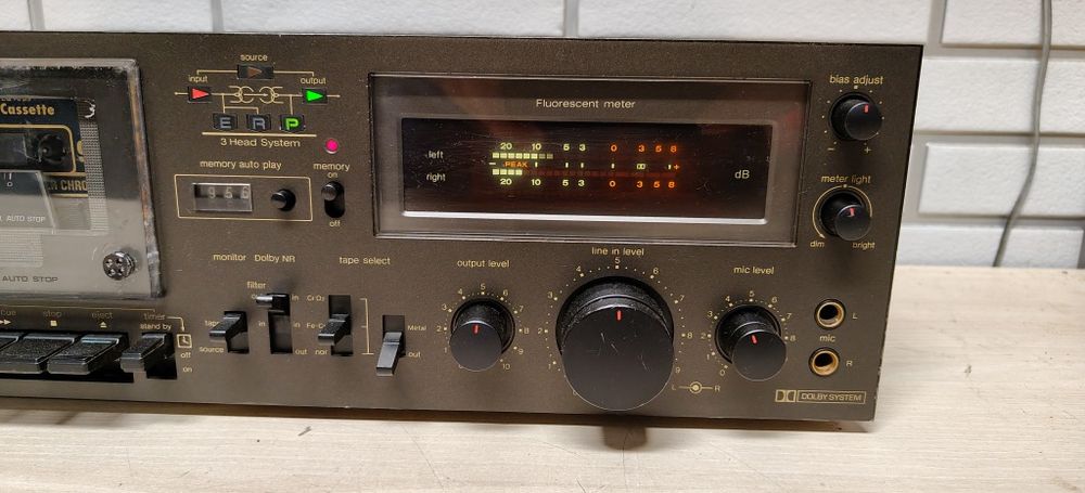 Magnetofon deck TECHNICS RS-M63. Po serwisie