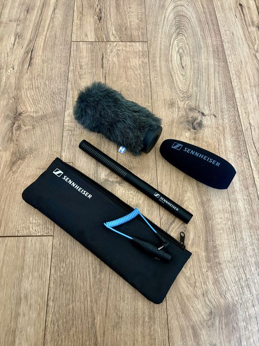 Profesjonalna Tyczka  Bezprzewodowa Mikrofon Sennheiser MKE 600 Transmiter Bodypack G3 EW Pasmo A