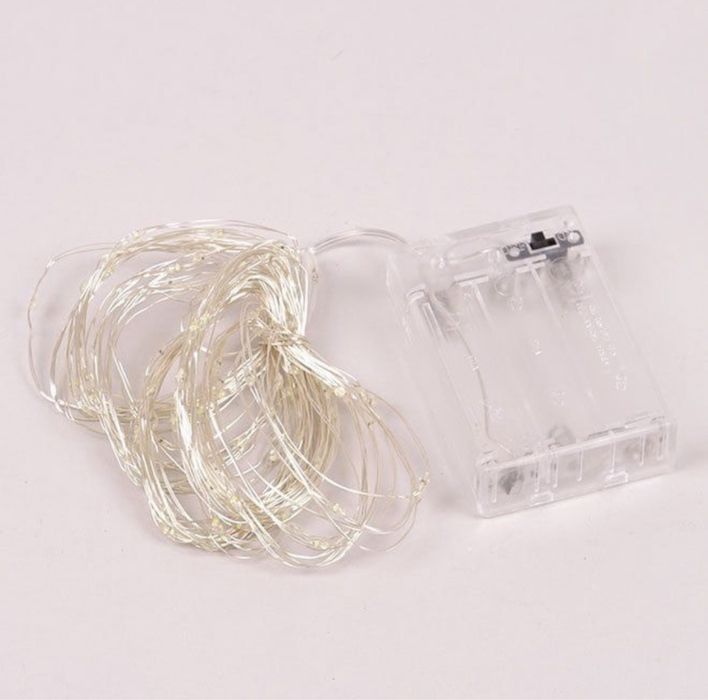 Гірлянда роса на батарейках 2, 3, 10 метрів тепле, холодне світло