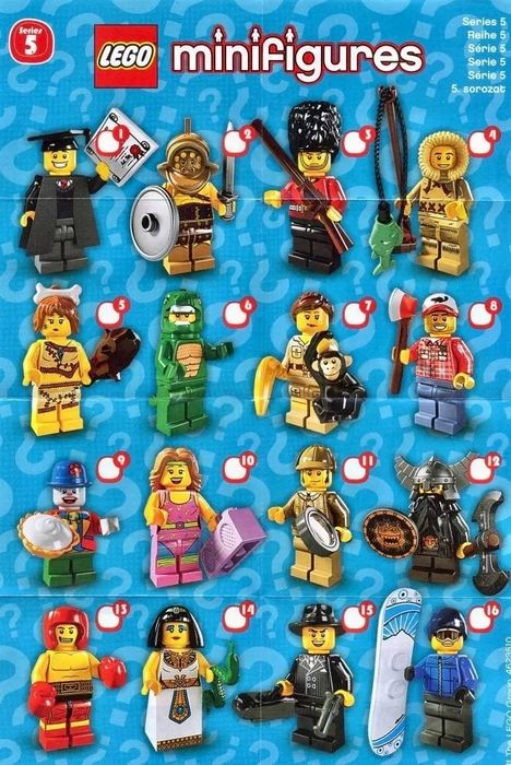 LEGO Minifigures série 5 COMPLETA