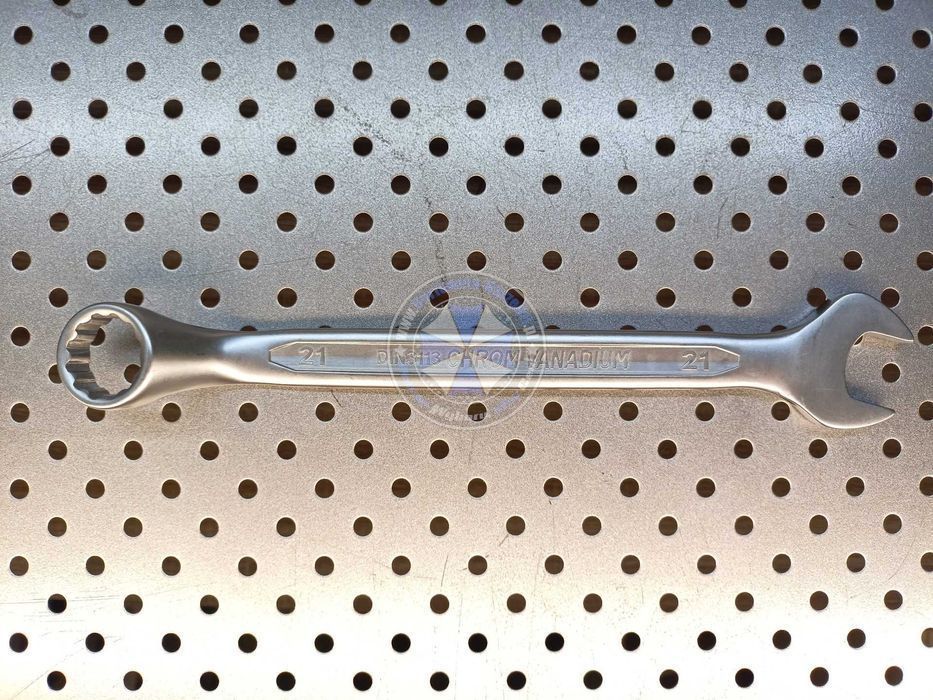 Klucz płasko-oczkowy odgięty 21mm Cr-V klucz 21mm klucz płaski 21mm