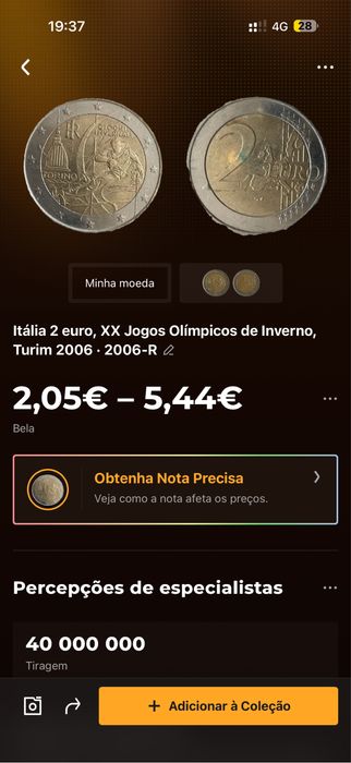 9 moeda se 2€ de varios valores