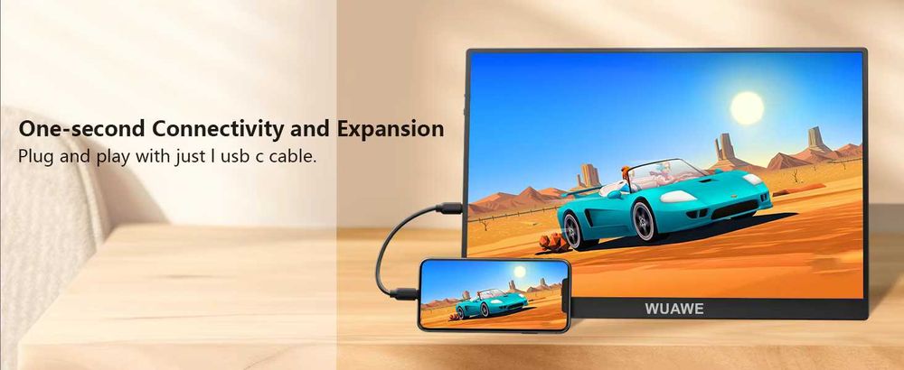 Портативний монітор [120Hz] 16" [FHD+ 1920*1200p] IPS [100% sRGB]