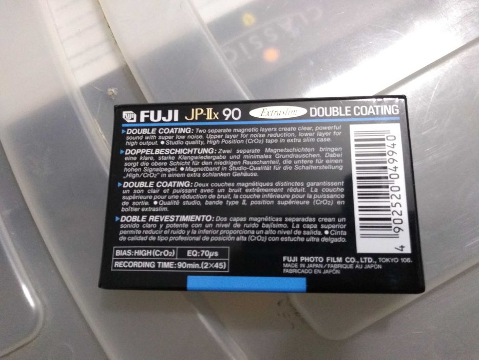 Cassetes de áudio FUJI JP-IIx 90 VINTAGE, NOVAS!