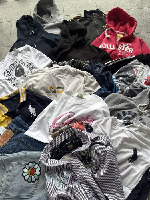 Bulk zarobkowy ubran zestaw rep pod vinted odzież używana vintage 90s y2k streetwear highend
