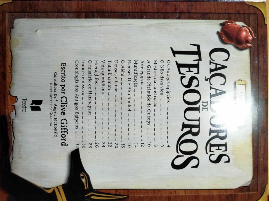 Livros Caçadores de Tesouros, de Clive Gilfford