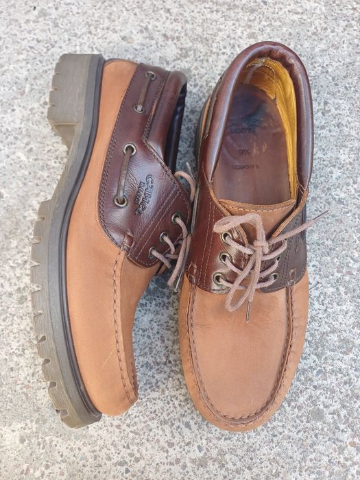 Чоловічі шкіряні туфлі  топсайдери  Camel boots,  43 розміру  устілка  28 см.