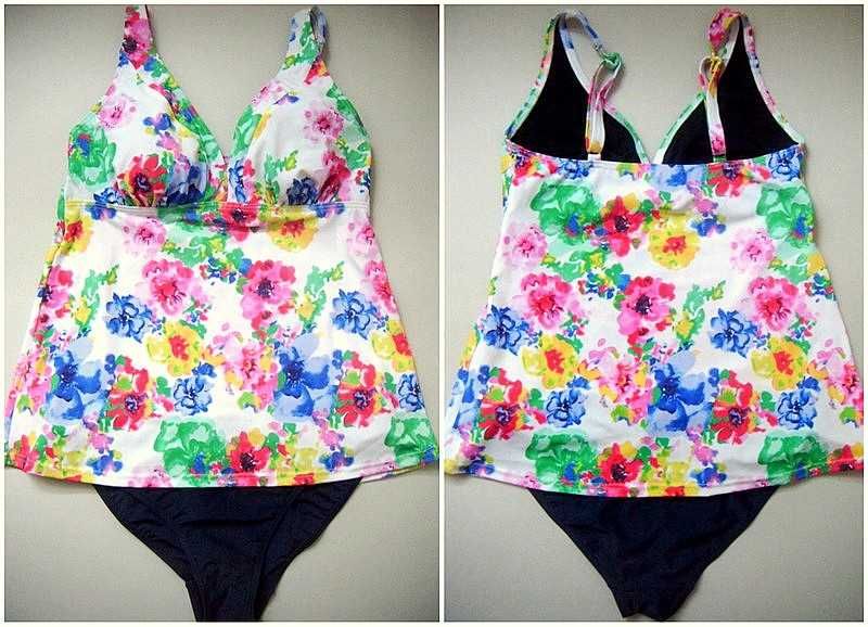 Strój Bikini Tankini M 38 75 B C Lascana kostium kąpielowy push up