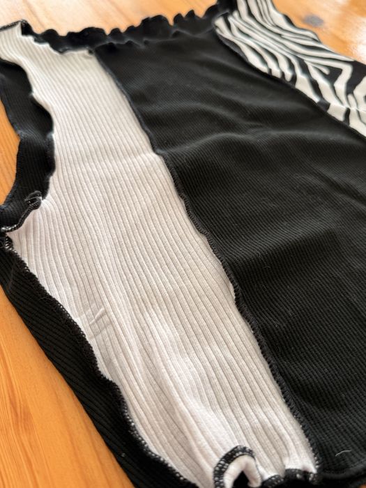 Top de zebra verão