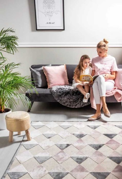 Dywan w romby KOMFORT Farashe Bello