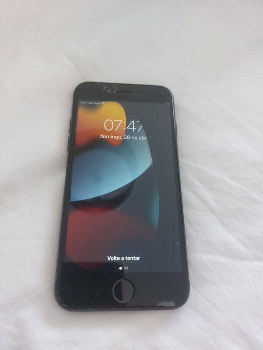 iPhone 7 com mancha preta