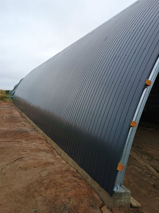 Hala łukowa 14.5 x 20m wys 6.4m ocynk wiata garaż obora magazyn kurnik
