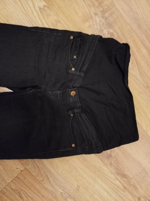 Spodnie ciążowe rozmiar 36, gumki, czarne