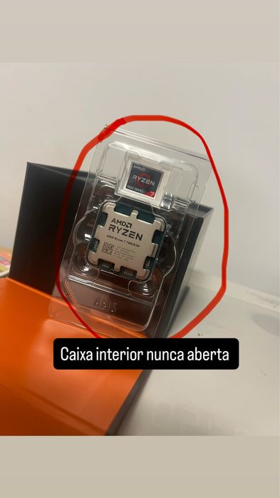 Ryzen 7 7800X3D – Novo, nunca usado (caixa aberta)