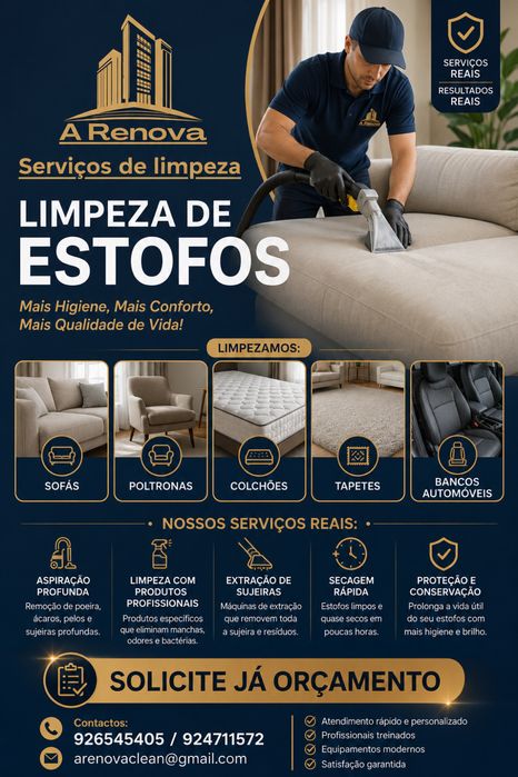 Limpeza de estofos