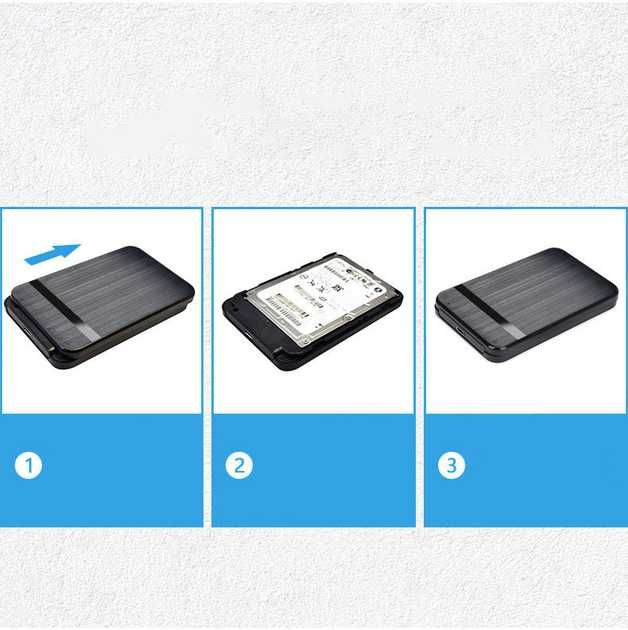 Zewnętrzna obudowa ShuoLe USB 3.1 Type-C, obudowa SSD / HDD 2.5" SATA3