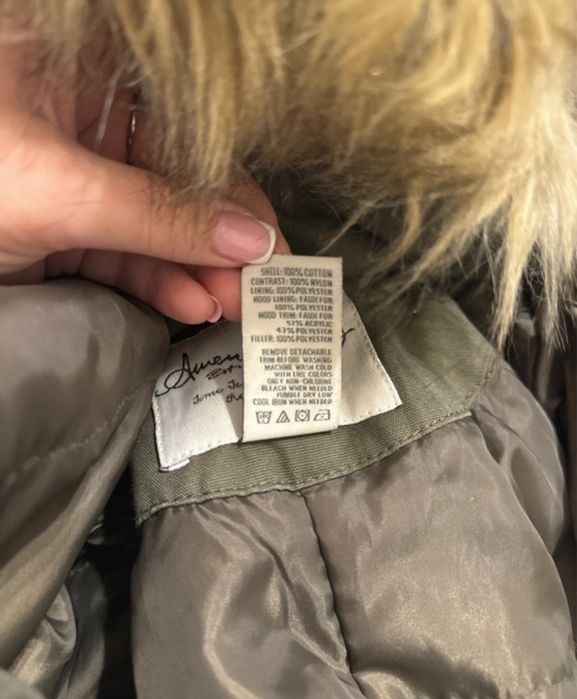 Kurtka parka khaki XS damska