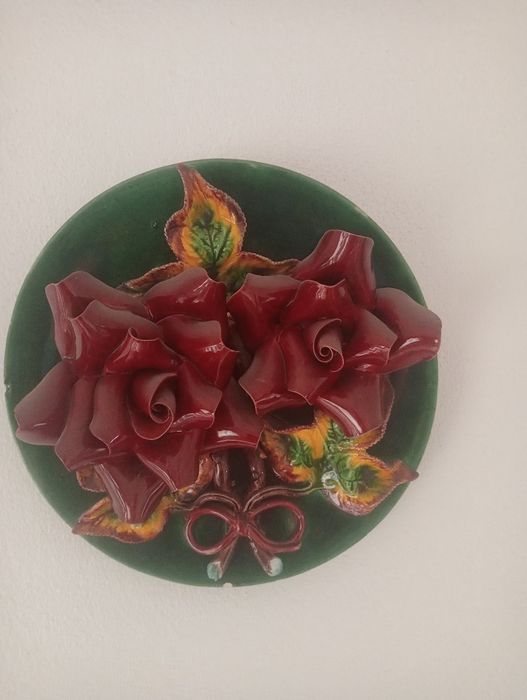 Prato decorativo em porcelena