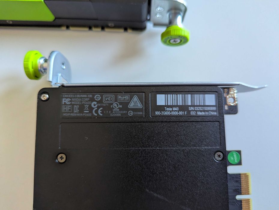 Akcelerator AI, gry, PCIE Nvidia Tesla M40 PG600 GM200 Maxwell 2.0 ...