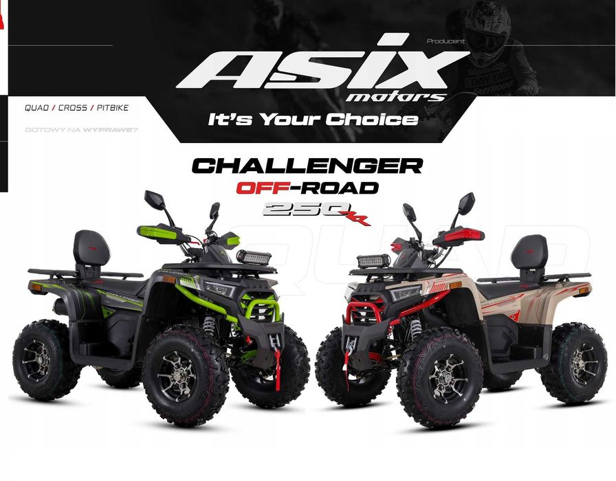 QUAD 250 CC Asix Challenger chellenger wyciągarka transport +gratisy