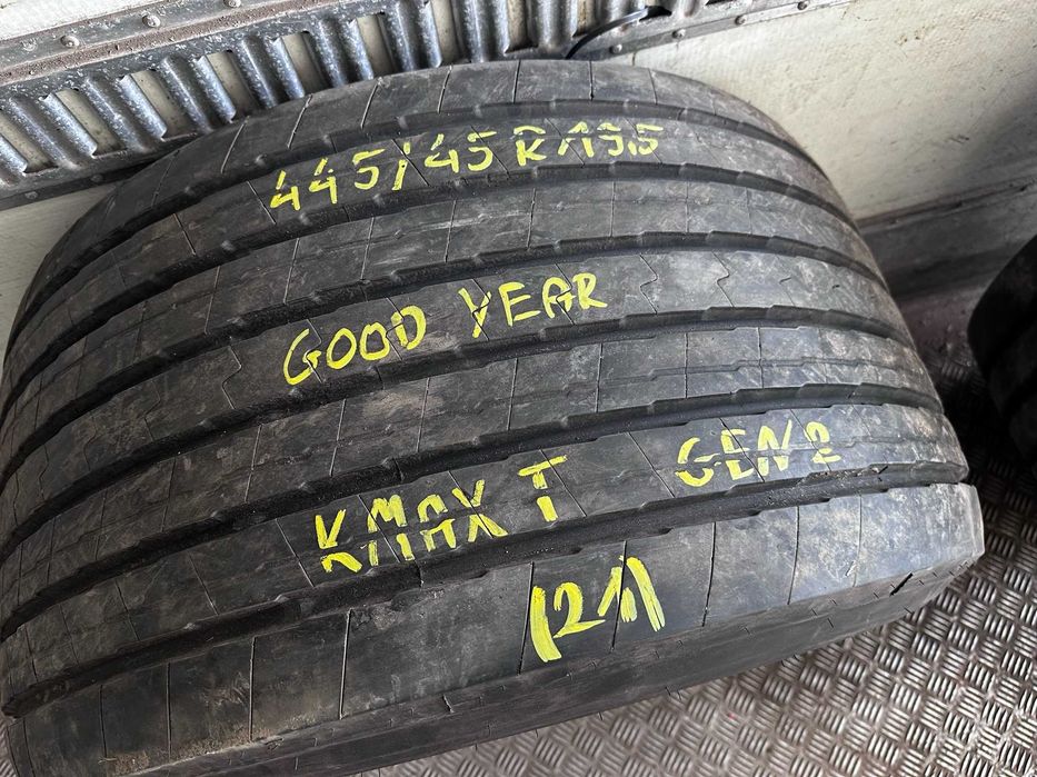 Opona Ciężarowa 445/45R19.5 160J GOODYEAR KMAX T GEN-2 2021 Rok (90%)