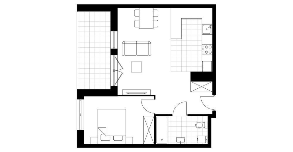 2-pokojowe mieszkanie 47m2 + balkon Bez Prowizji