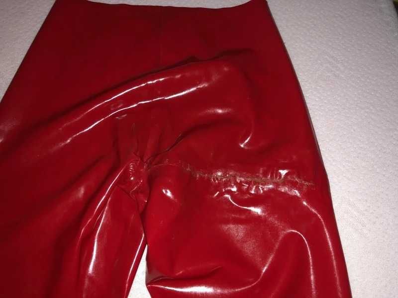 Czerwone Legginsy 100% Latex