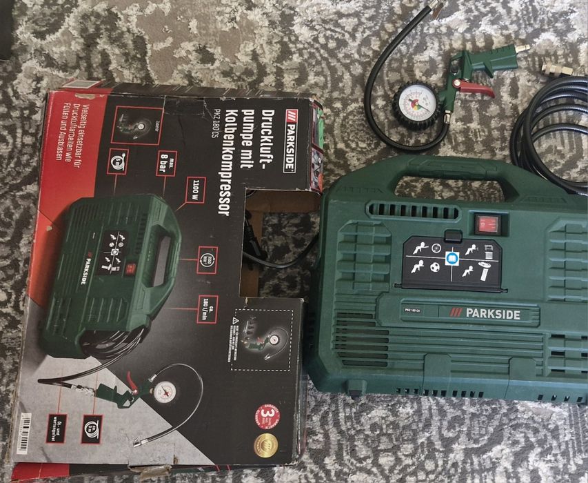 Безмасляний компресор Parkside PKZ 180 C5 0 л 8 бар