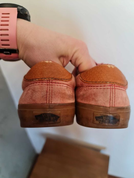 Skórzane Trampki VanS Era 59 CA - czerwony rozmiar 39.5