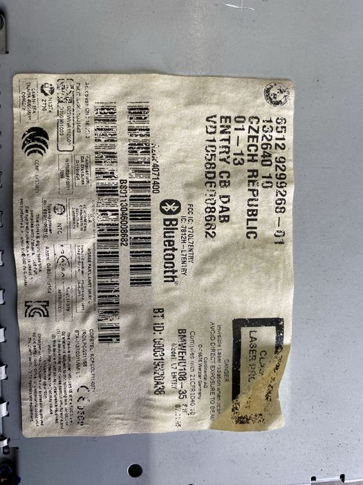 Radio e display BMW F20 serie 1