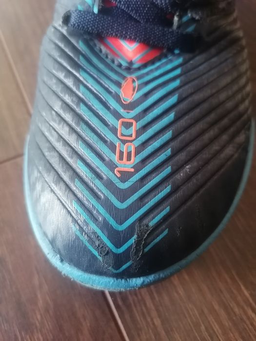 Chuteiras de criança, com pitons de borracha, kipsta 160