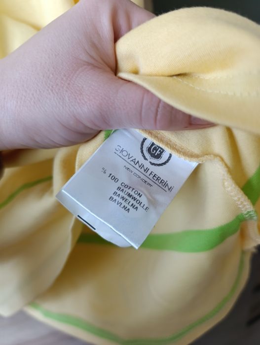 T-shirt męski m żółty