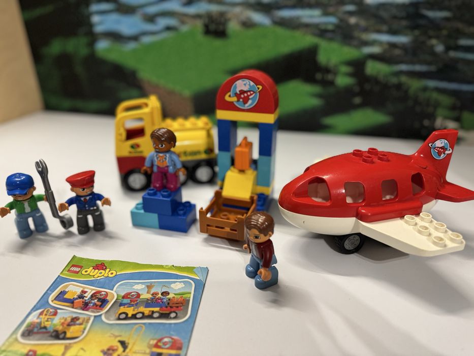 LEGO Duplo 10590 Lotnisko ssmolot + cysterna klocki uzywane