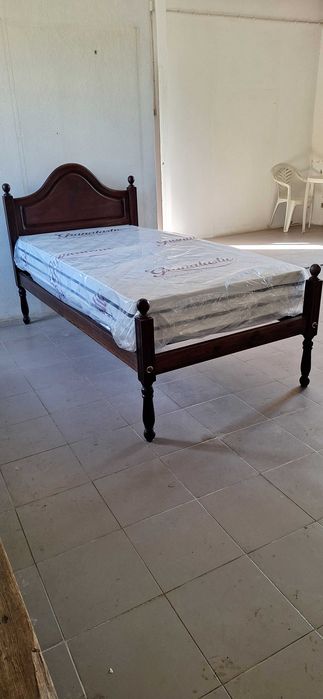 Cama rústica madeira maciça