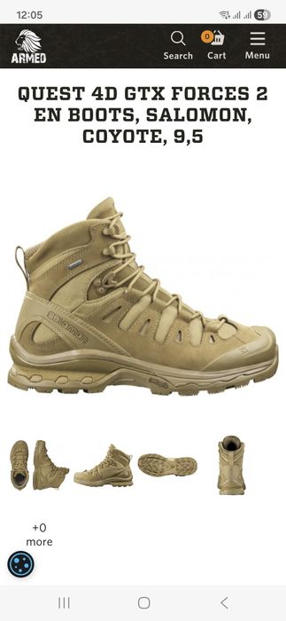 Черевики Salomon Quest 4D GTX Forces 2 EN, колір Coyote (койот)