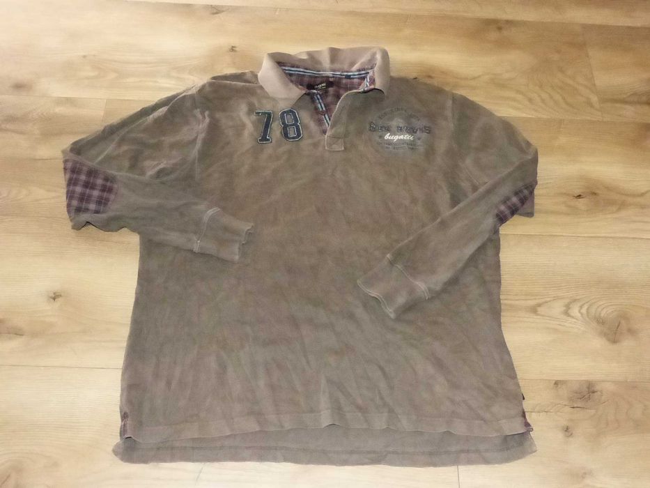 Bugatti Bluzaka Bluza Polo Męska Bawełna Duża XXXL