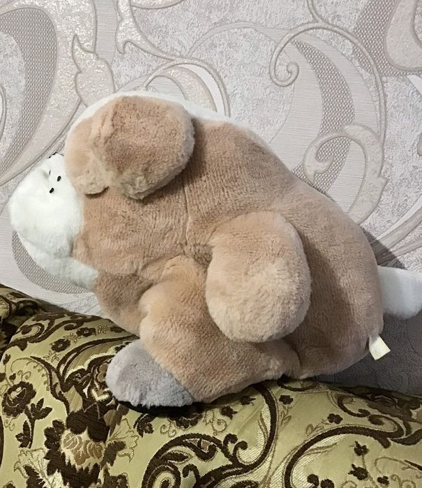 М'яка велика іграшка пес собака бульдог