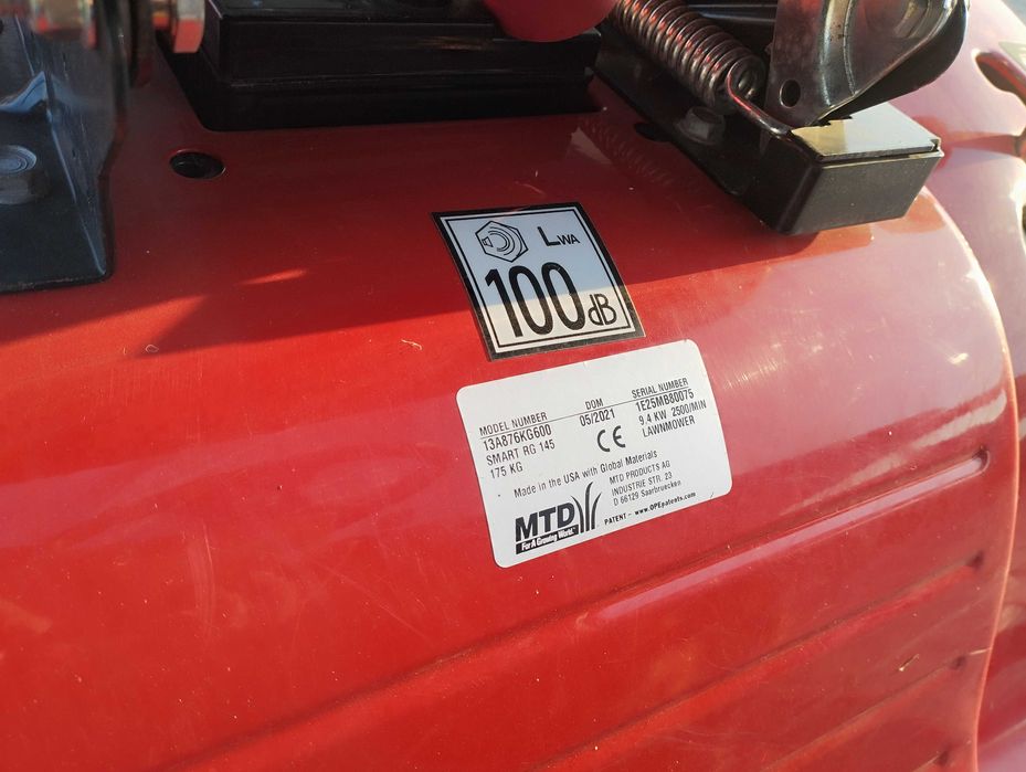 Traktorek Kosiarka 05/2021 MTD Smart RG 145 12.5KM 107cm