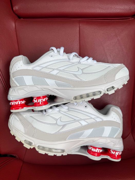 (ОПЛАТА ПІСЛЯ ОГЛЯДУ)Nike x Supreme Shox Ride 2 White Найк х Супрім