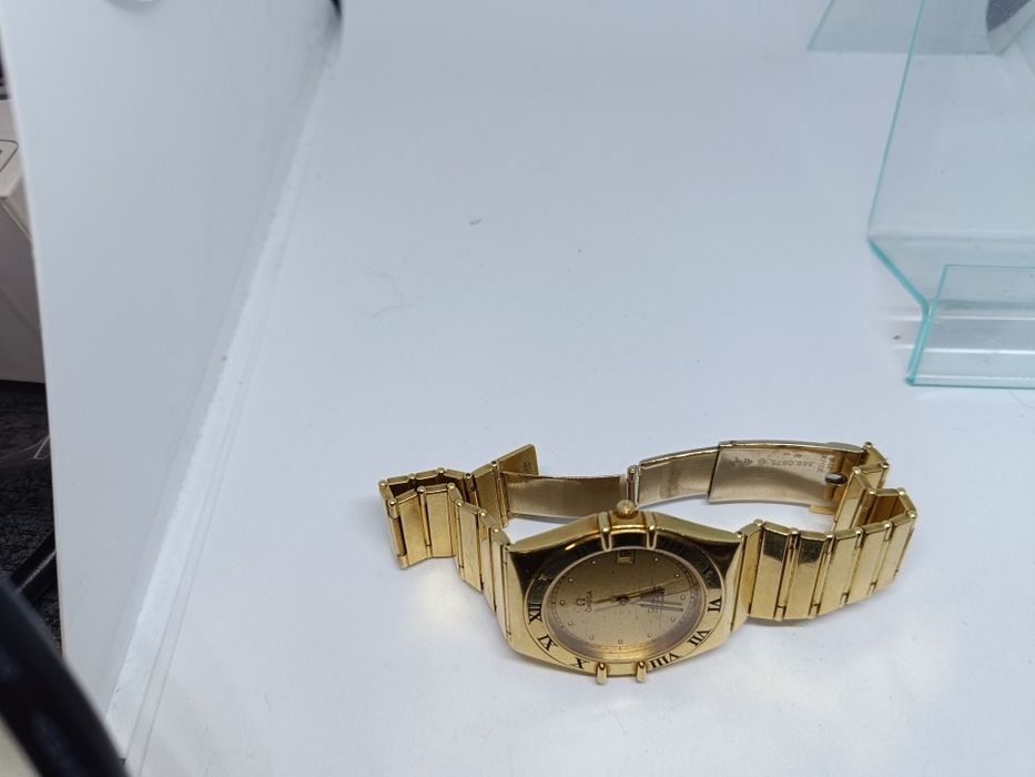 Złoty zegarek Omega Manhattan automatic złoto 750