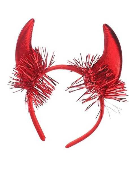 Opaska na Głowę Rogi Diabełka Czerwone Diablica