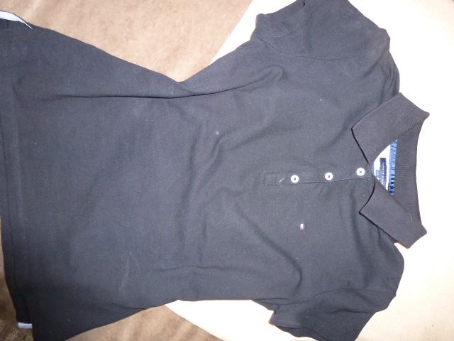 TOMMY HILFIGER bluzka koszulka polo M/L oryginalna czarna jak nowa