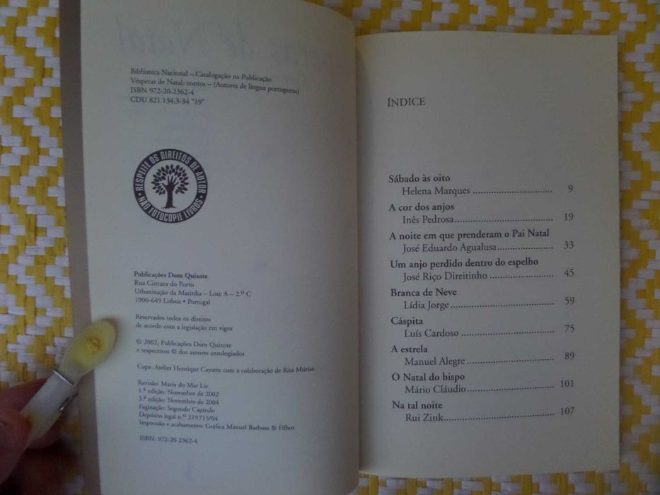 Vésperas de Natal - Contos-