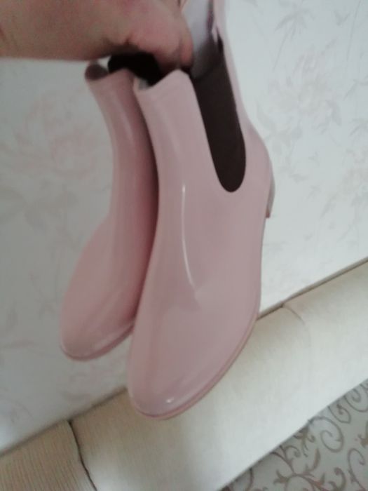 Италия. Шикарные резиновые ботинки/сапожки. 37 р. 24 см стелька