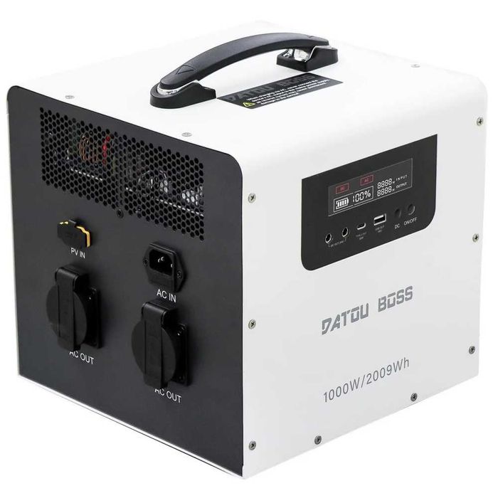LiFePO4 Зарядна станція Datouboss JC-1020 2009.6 Вт·год | 1000 Вт | Чиста синусоїда | UPS