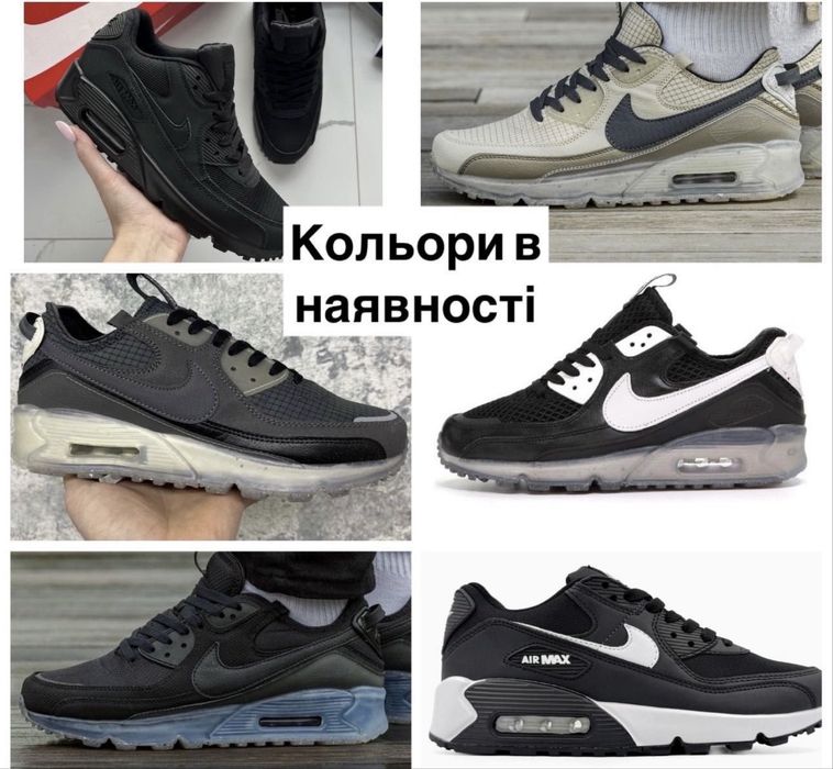 Кросівки Nike Air Max 90 Grey White Red•Найк Аір Макс (сірі), nike air max