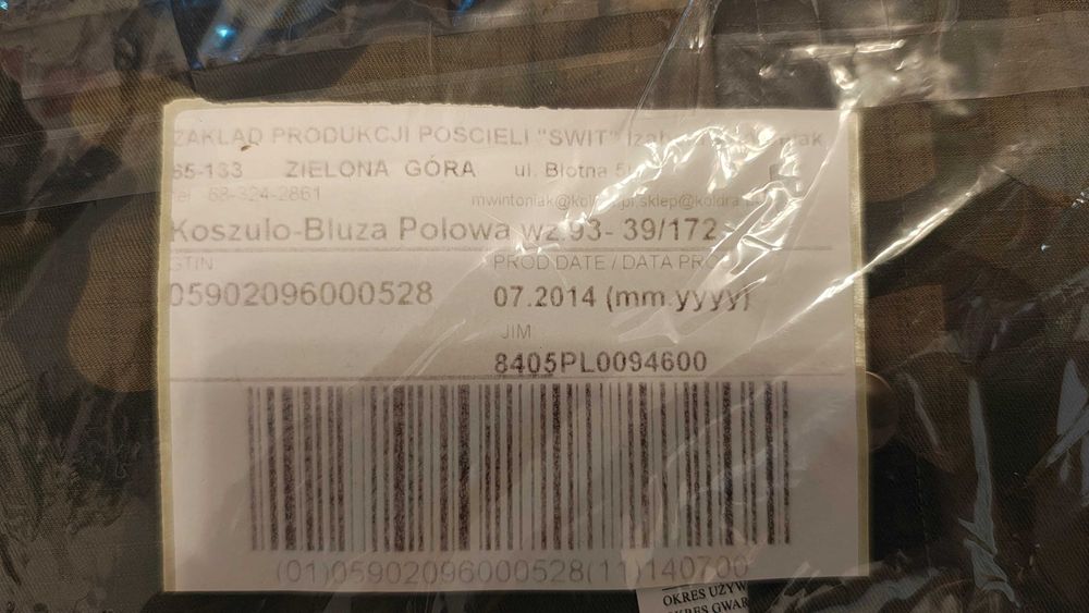 Sprzedam koszulo-bluzę polową wz. 304/MON
