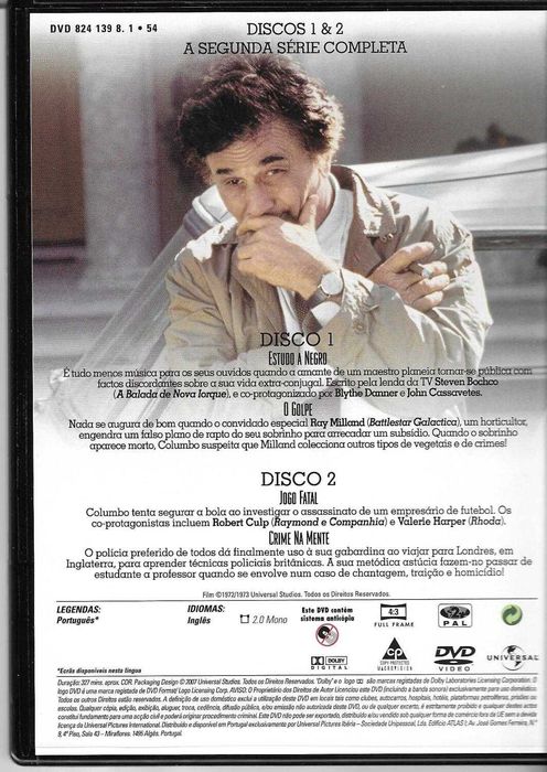 Columbo: A Segunda Série Completa (4 DVD) (1972 e 1973)